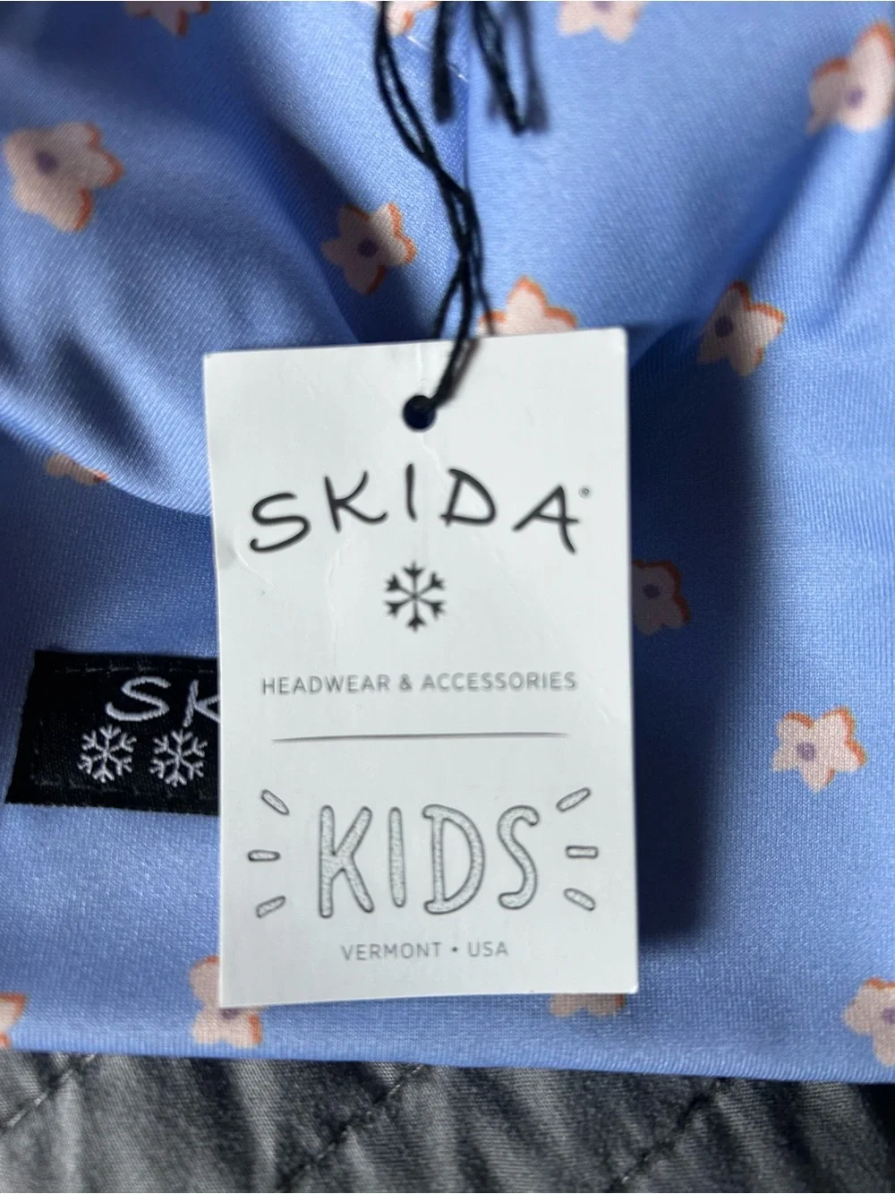 Skida Kids Floral Beanie in Light Blue